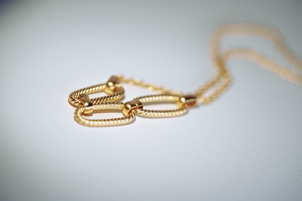 Collier chaîne rectangle