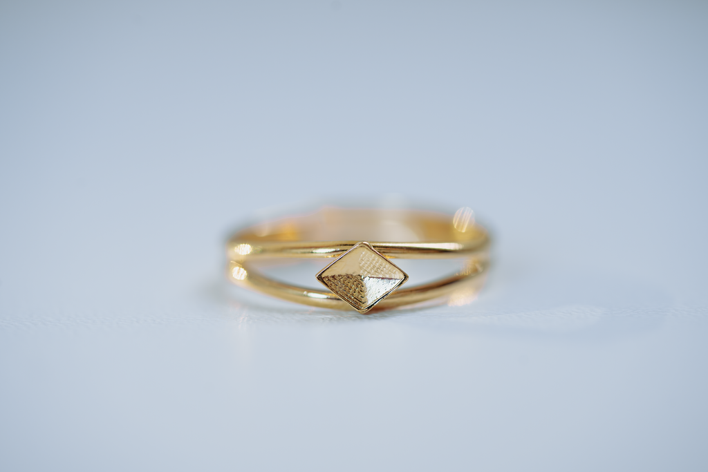 Bague losange réglable